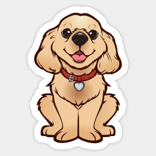Cute and Happy Puppy Sticker